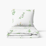 Bavlněné povlečení s motivem lučních květin COTTAGE HOME 220x200 cm