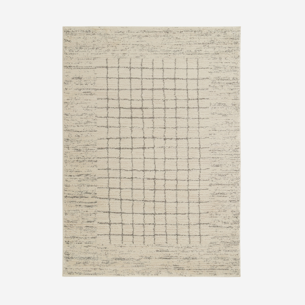 Kostkovaný koberec LISA krémový 160x230 cm
