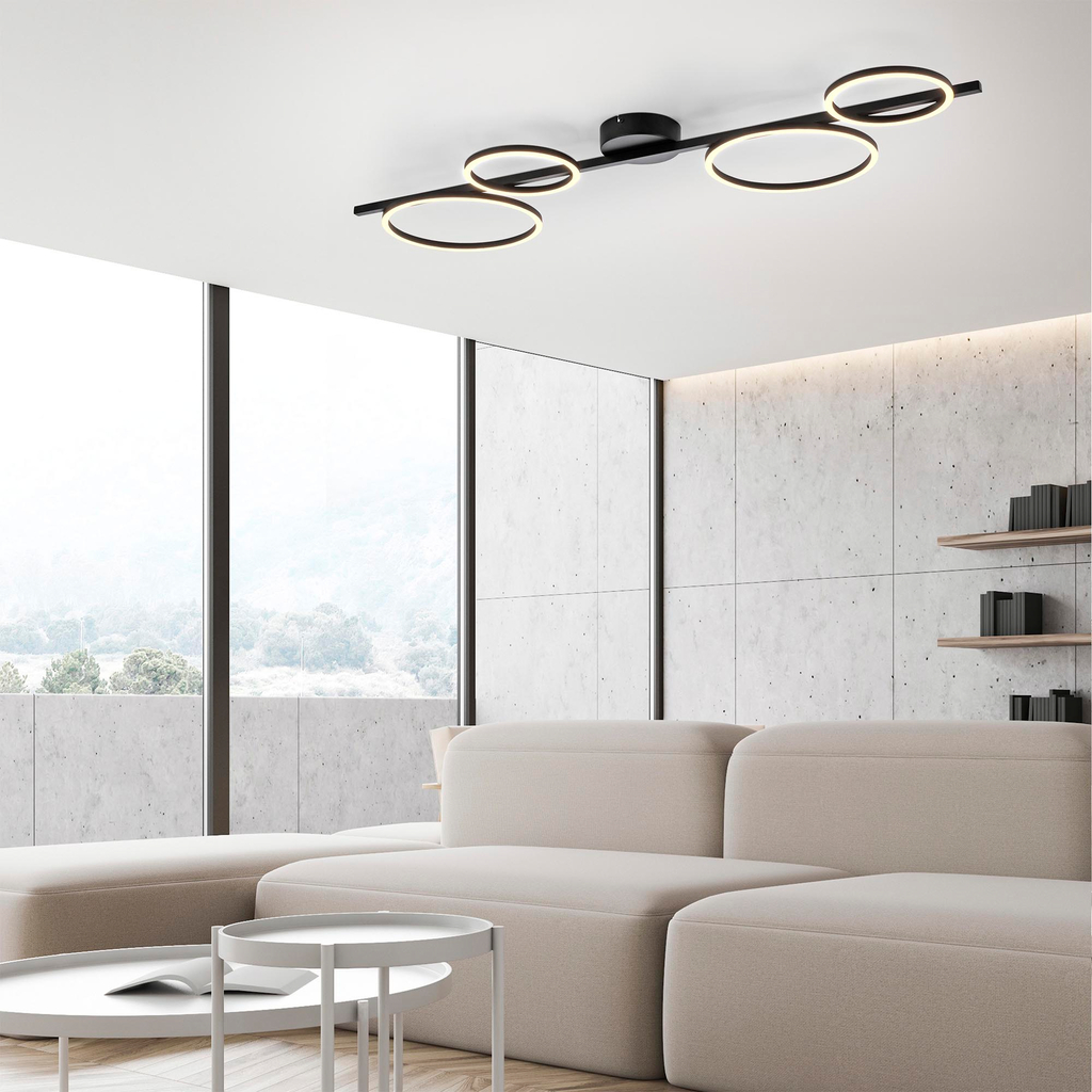 Stropní LED svítidlo MINI RITUS černé