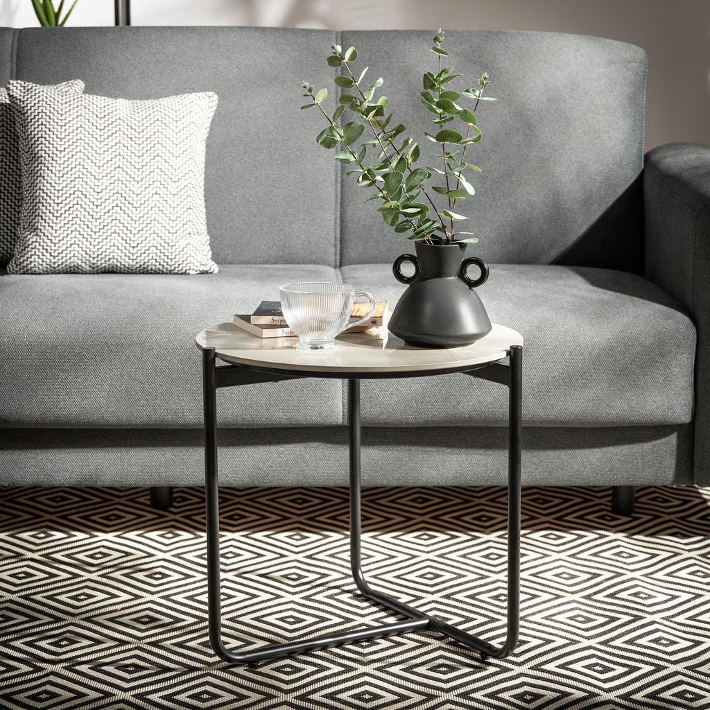 Stolek s keramickou deskou SUNEMTI 50 cm