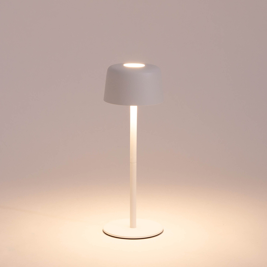 Stolní lampa LED IP44 bílá POCO