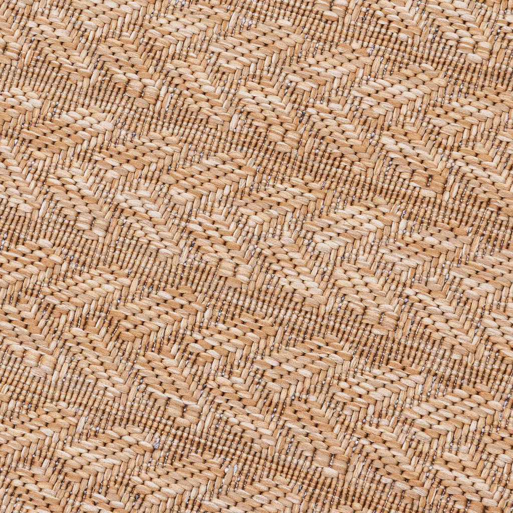 Venkovní koberec vzor rybí kost ROUND 200x290 cm