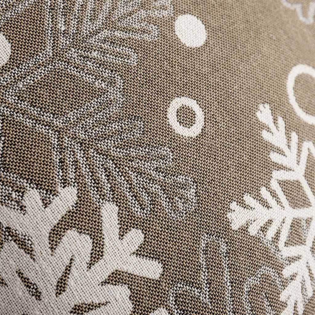 Povlak na polštář s vločkami šedý VINTRO 45x45 cm