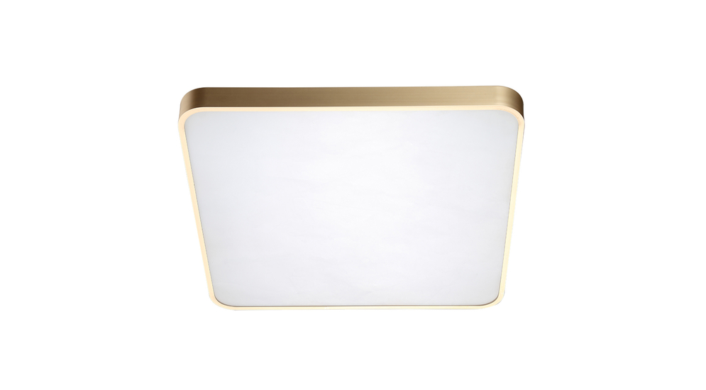 LED stropní svítidlo čtvercové zlaté SIERRA 40 cm