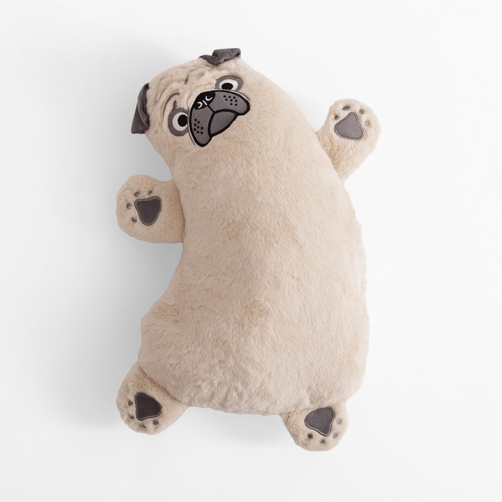 Poduszka przytulanka mops HUGGIE 50x33 cm