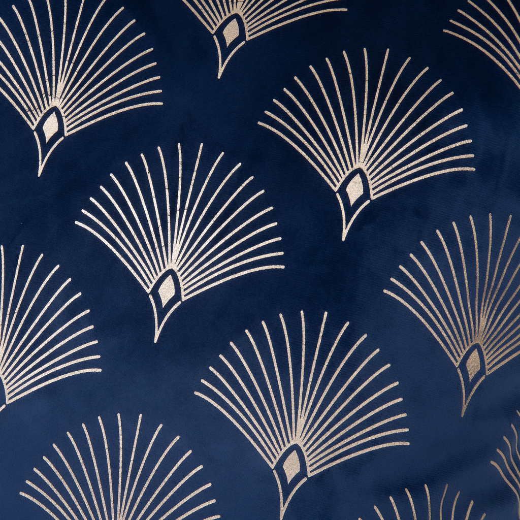 Velurový povlak na polštář tmavěmodrý SIENNA 45x45 cm