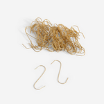 Háčky na vánoční ozdoby zlaté 100 ks