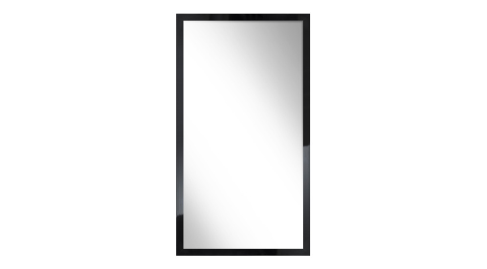 Zrcadlo v černém rámu SLIM 67,5 x 127,5 cm