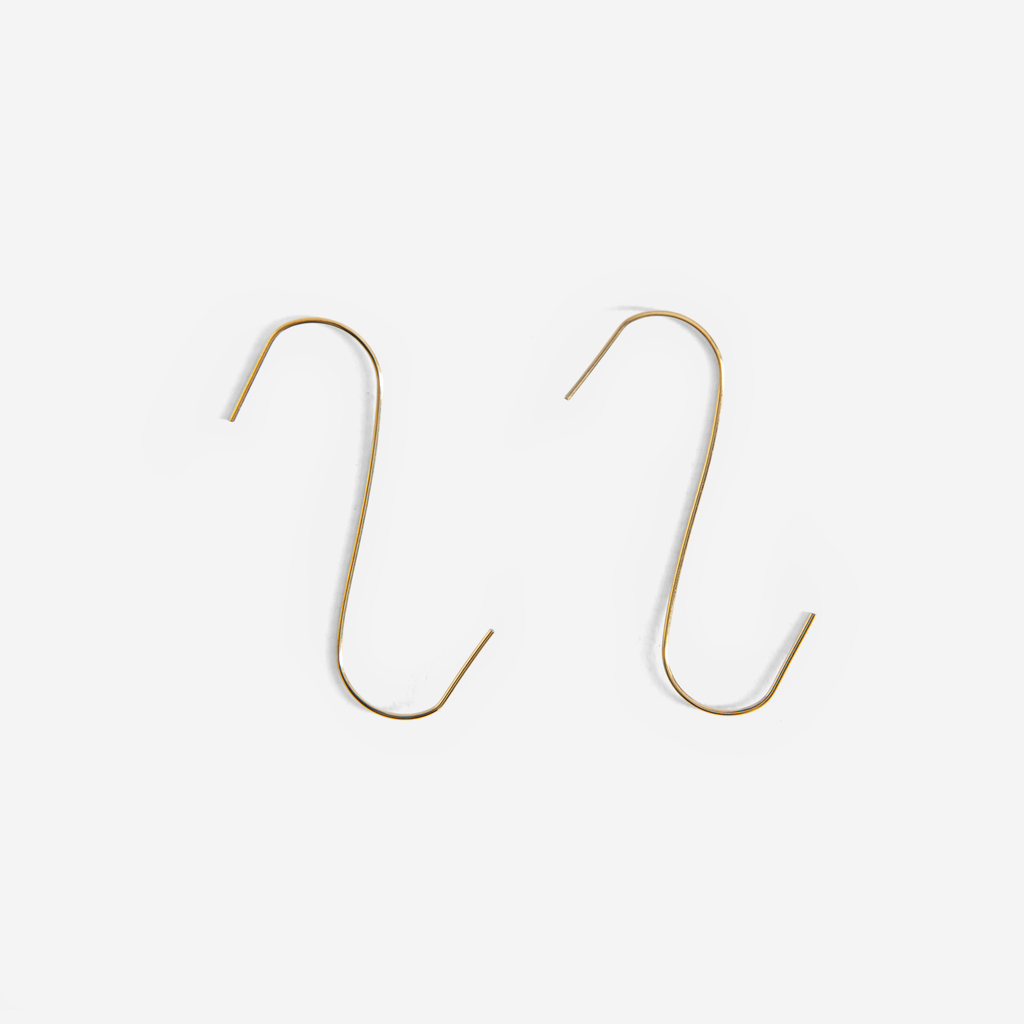 Háčky na vánoční ozdoby zlaté 100 ks