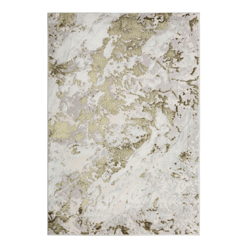 Abstraktní zlatý koberec SUNSET 120x170 cm