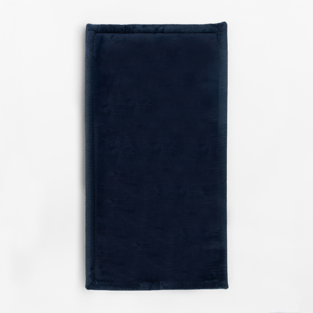 Koberec do předsíně tmavě modrý PUFFY SOFT 80x150 cm