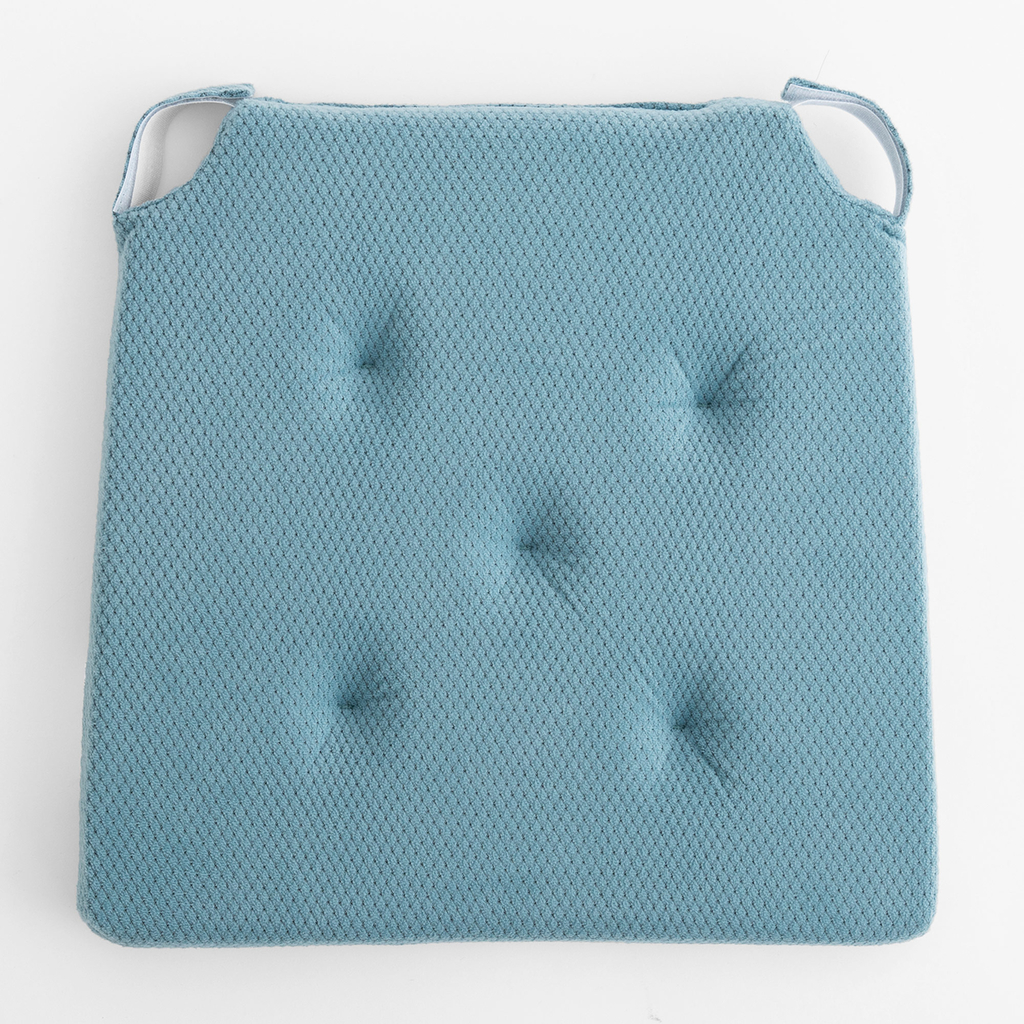 Modrý podsedák na židli LUPPA 40x40 cm