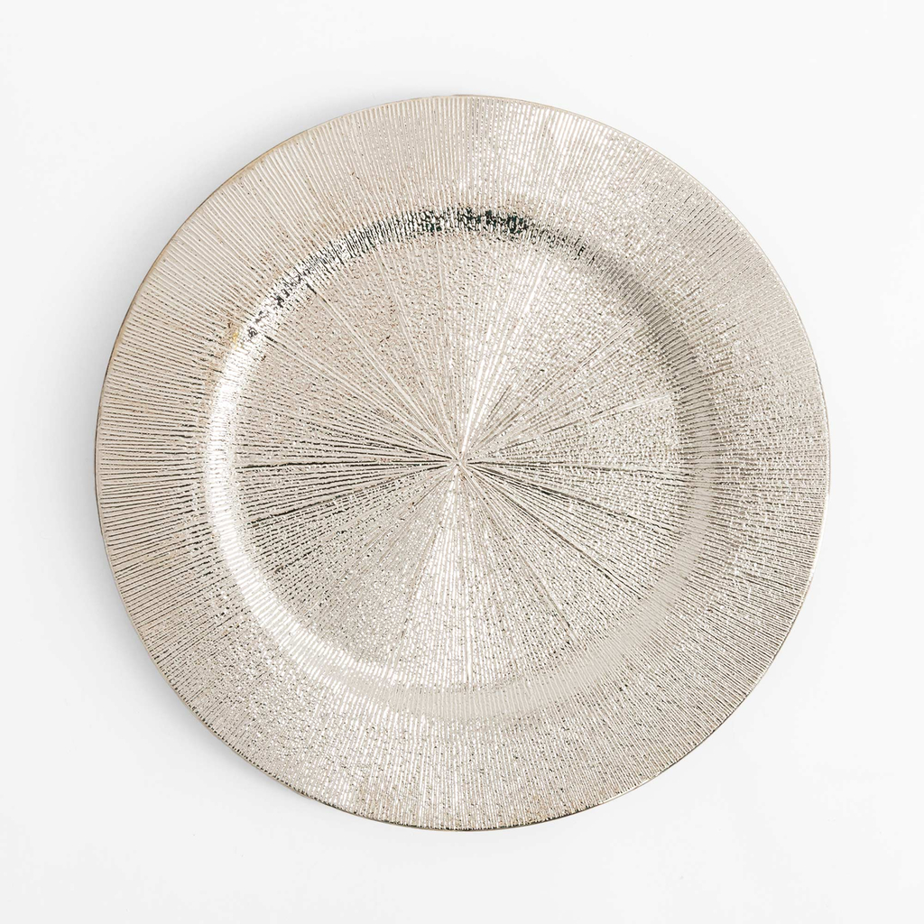 Dekorační stříbrný talíř 33 cm