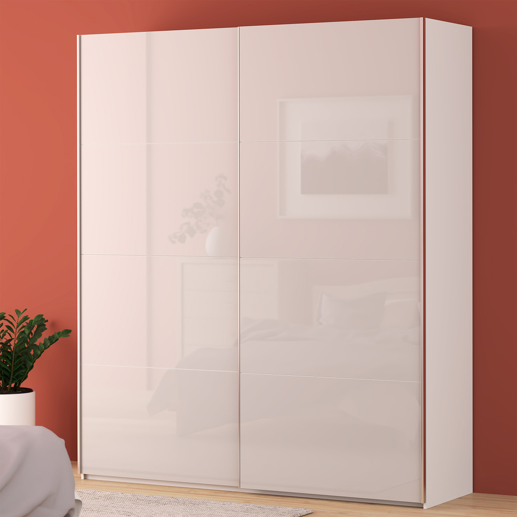 Skříň s posuvnými dveřmi FITIO lesk 200 cm