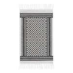 Černobílý koberec SCANDI 50x80 cm