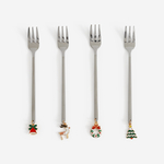 Sada vidliček s přívěsky CHRISTMANS 4 ks