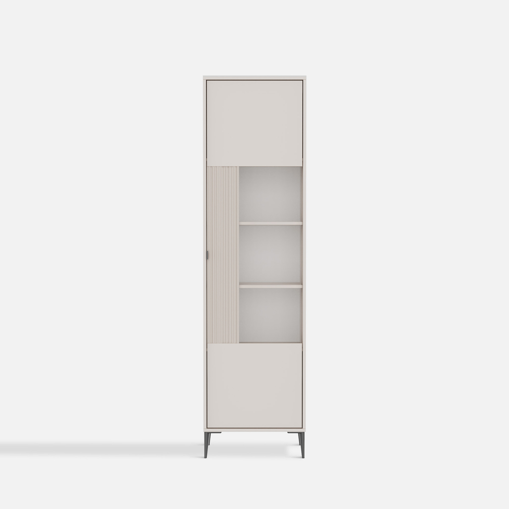 Vysoká vitrína INERTIA kašmír