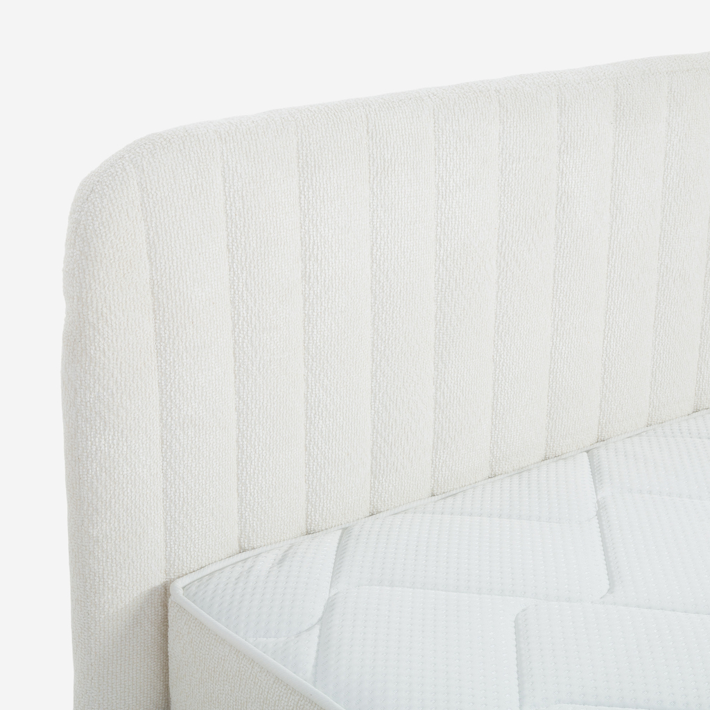Postel boxspring VALO bílá 140x200
