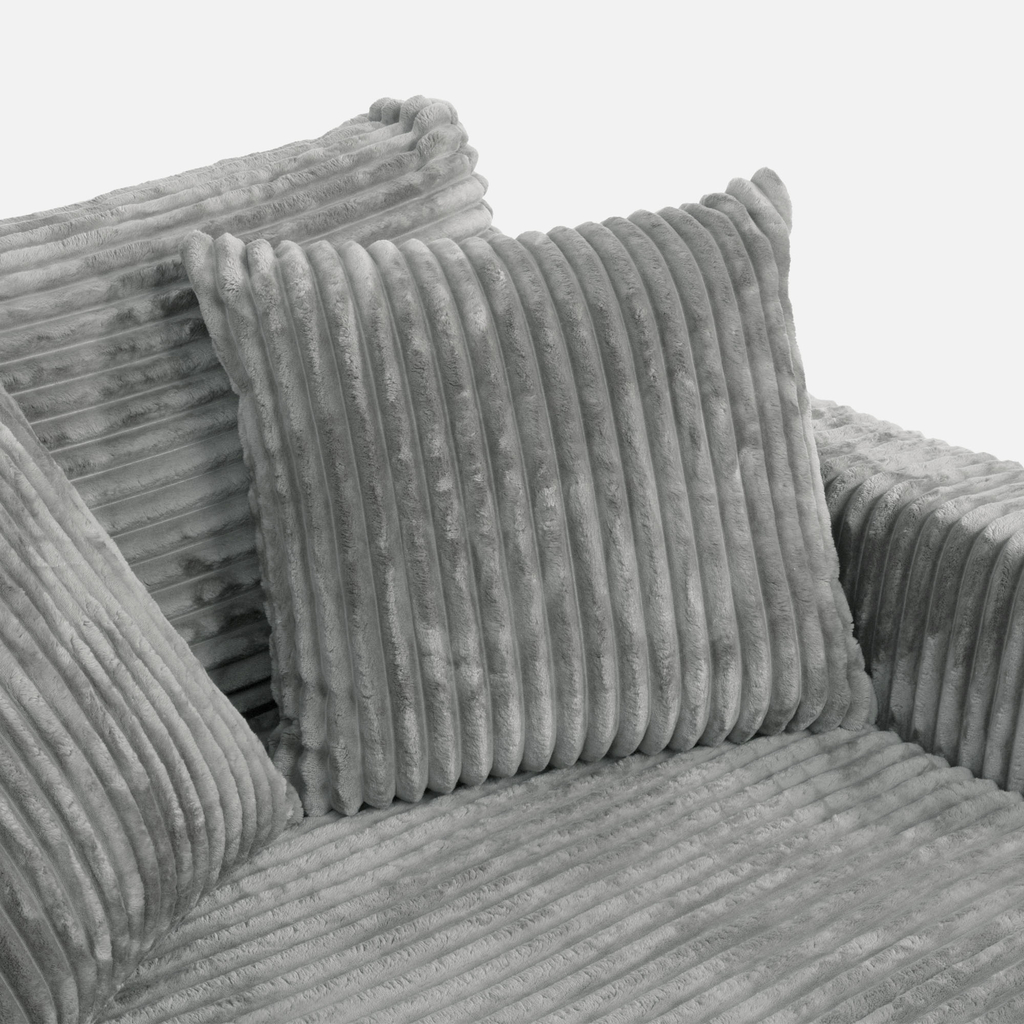Křeslo loveseat světle šedé NOEMI