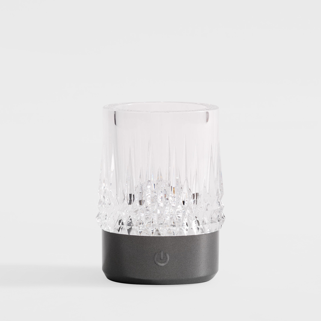 Stolní LED lampa IP44 CRYSTAL černá