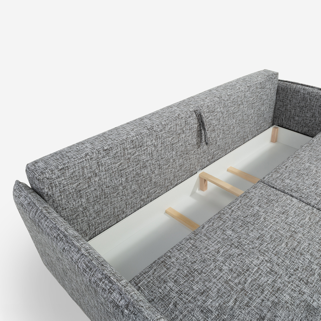 Třímístná rozkládací pohovka IRMINA šedá