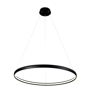 Černé závěsné LED svítidlo CARLO 80 cm