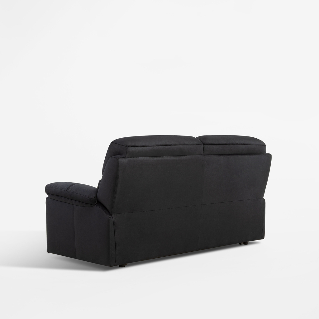 Černá rozkládací trojmístná pohovka DAKO