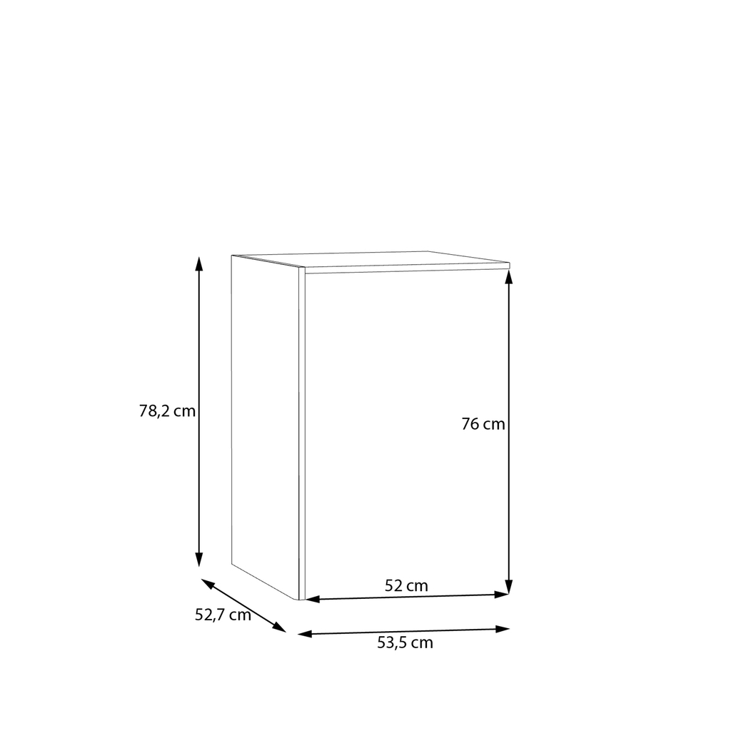 Vnitřní úložný box do šatní skříně 53.5 cm