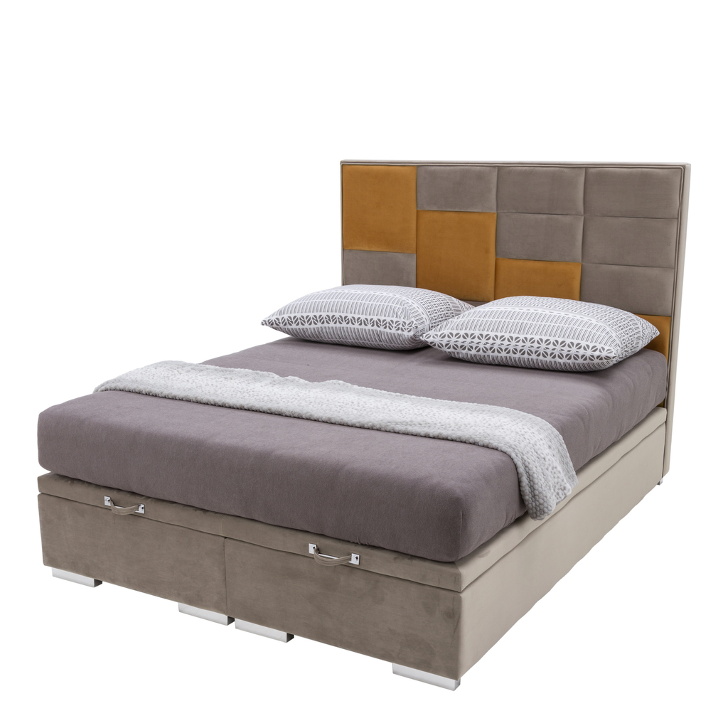 Rám postele boxspring FIBI KP 25 160x200, ořechový