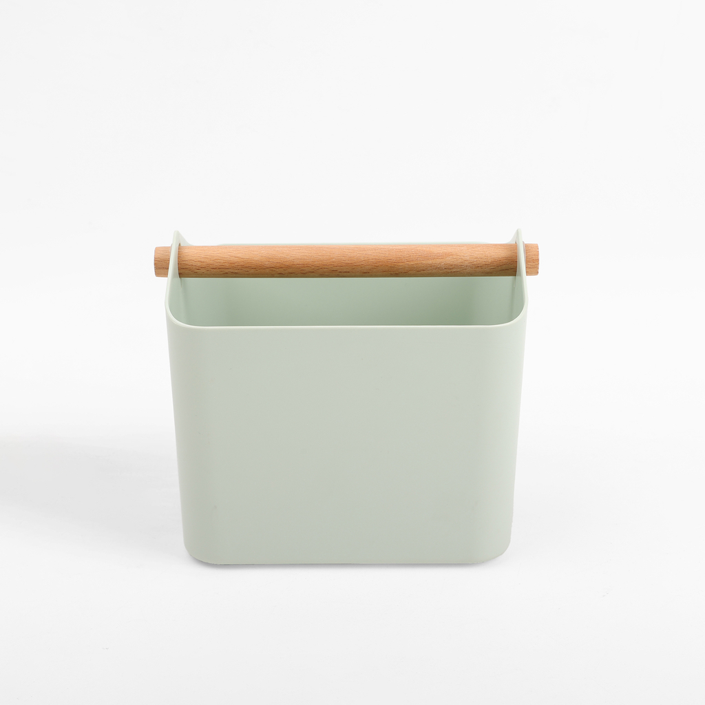 Zelený koupelnový organizér 17,5x12x14,7 cm