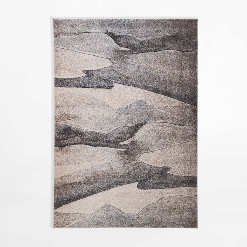 Béžovo-šedý abstraktní koberec KERY 200x290 cm