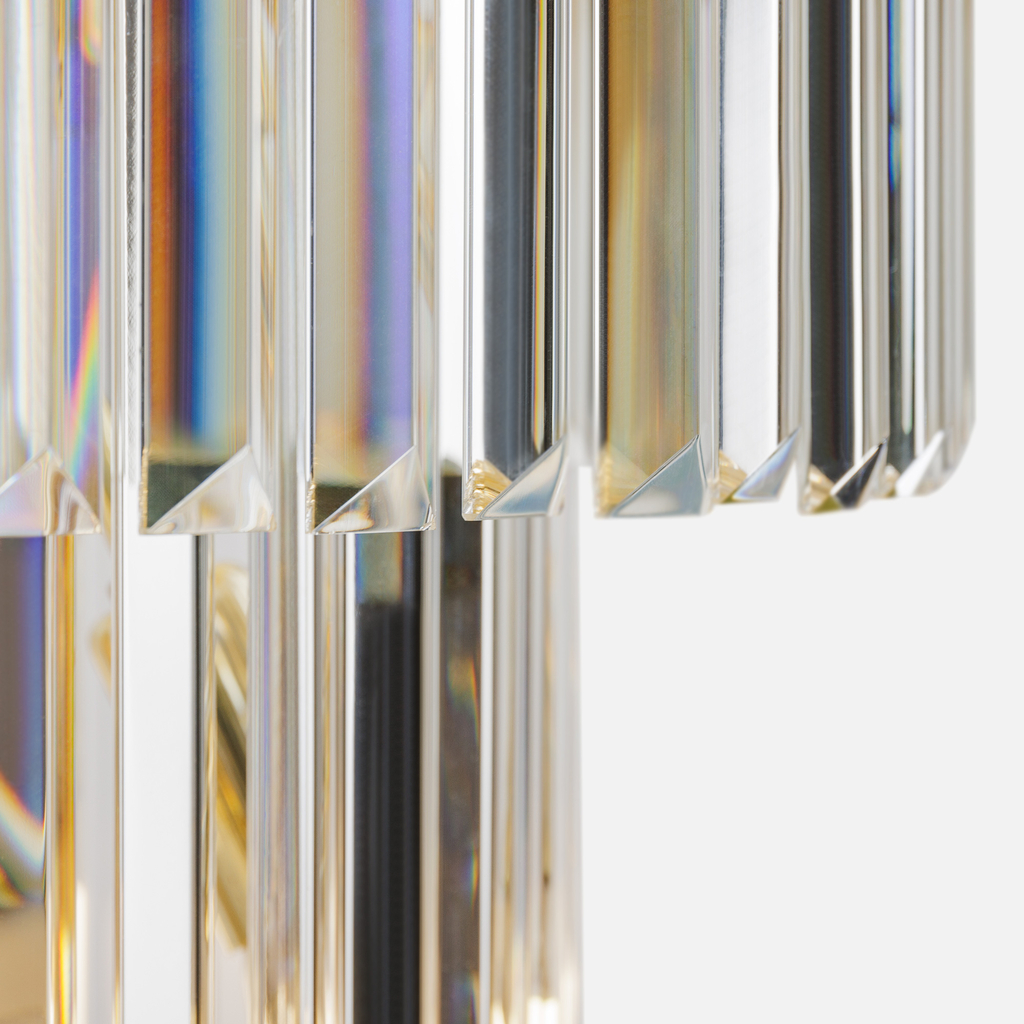 Lampa wisząca do salonu glamour złota LUXE 330 cm