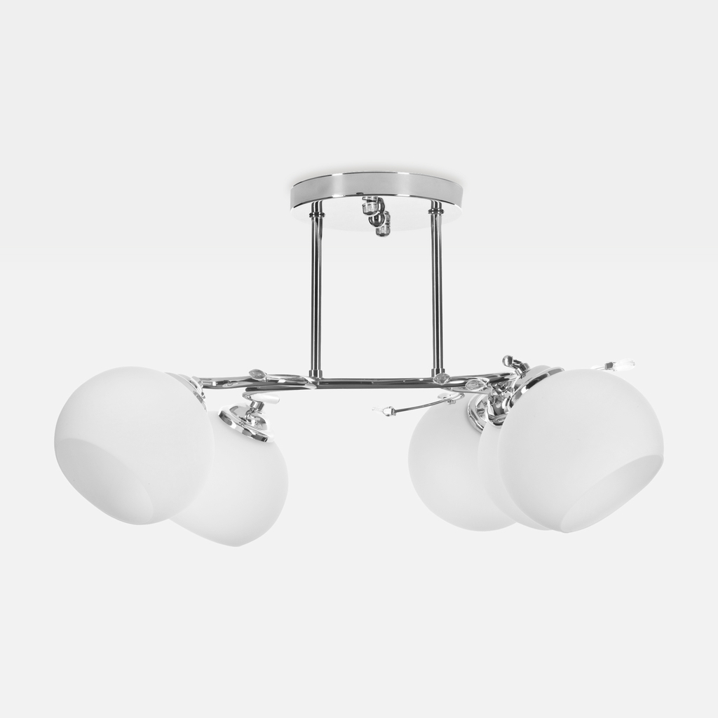 Stropní svítidlo s 5 stínidly stříbrné AJE-IRMA