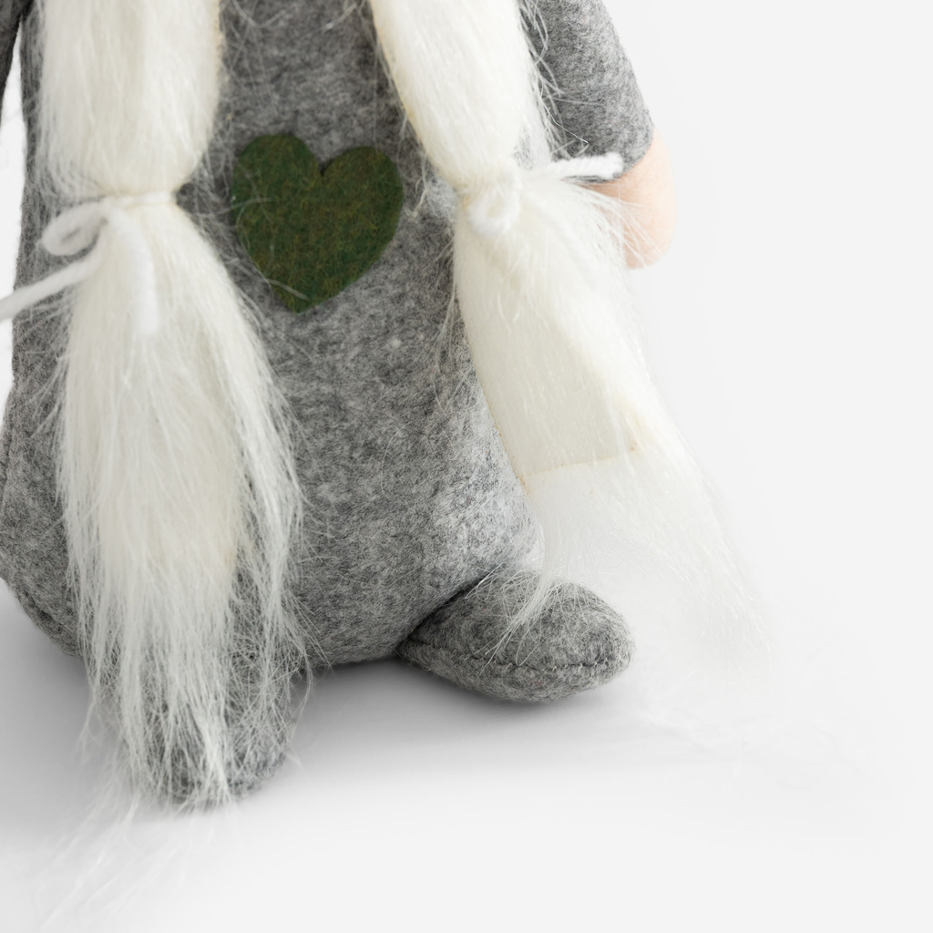 Dekorace SKŘÍTEK dívka zelená 35 cm