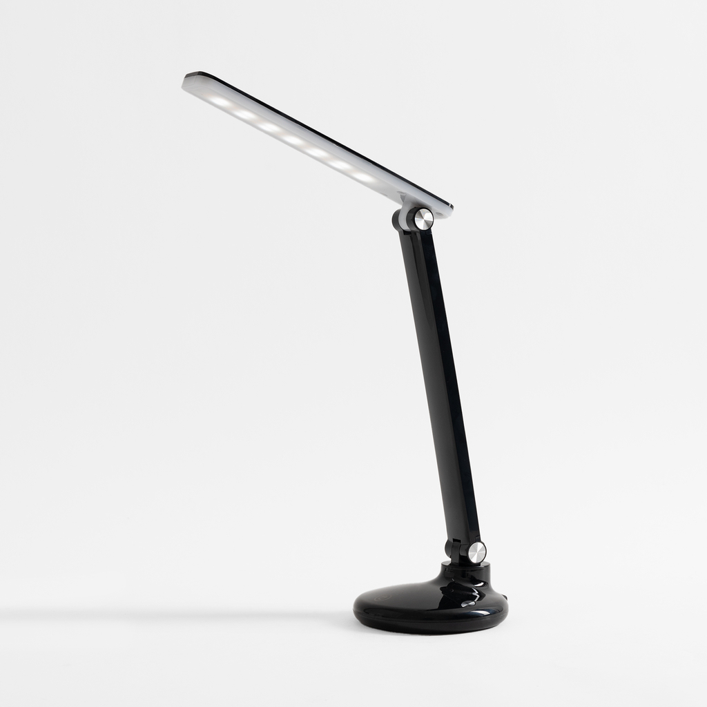 Černá stolní lampa LED 6W s USB nabíjením