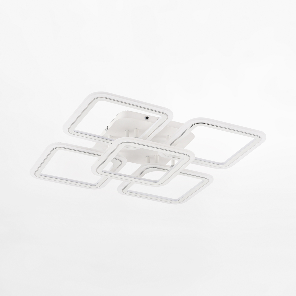 Bílo chromované LED stropní svítidlo STELLAR s dálkovým ovládáním 56,2 cm