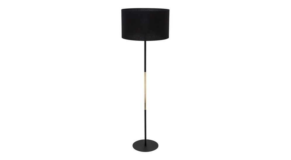 Stojací lampa s černo-zlatým podstavcem TAGO