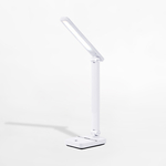 Bílá stolní lampa LED 8W s USB nabíjením