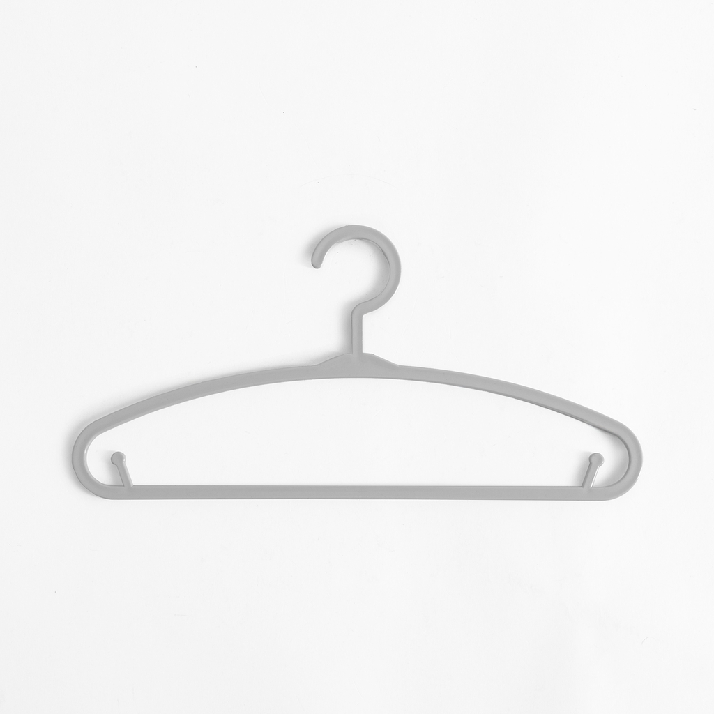 Sada dětských šatních ramínek šedých 6 ks