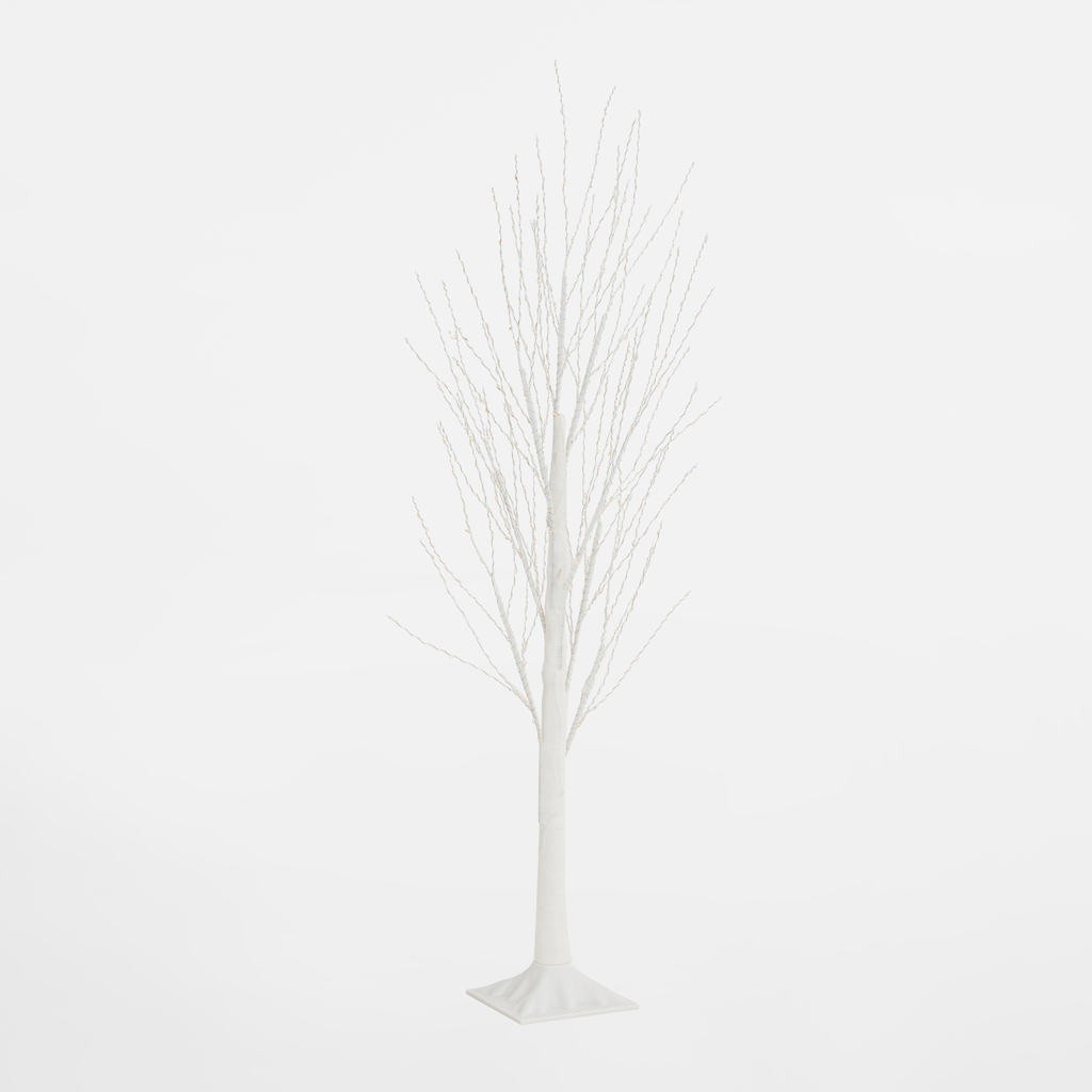 LED dekorace stromek IP44 120 cm bílý