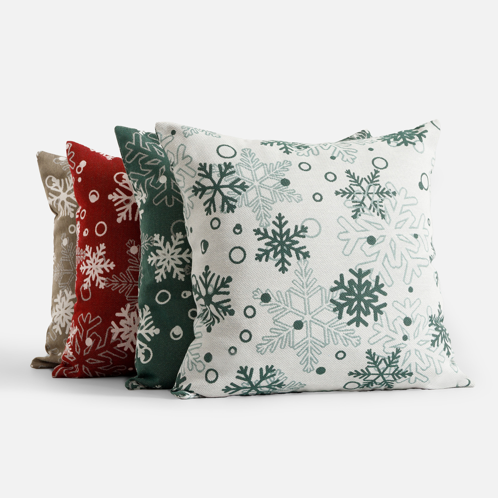 Povlak na polštář s vločkami šedý VINTRO 45x45 cm