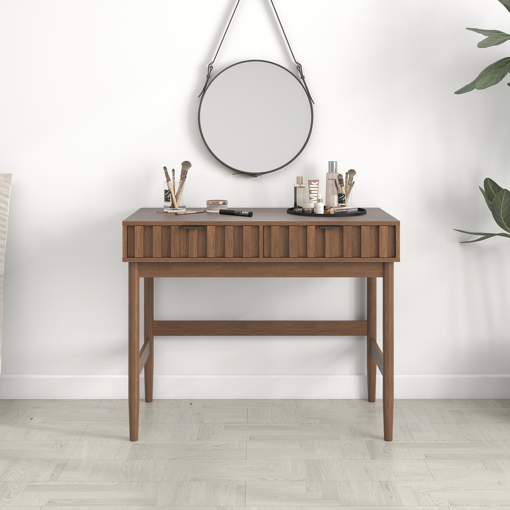 Konzolový stolek s drážkovanými šuplíky TURRO