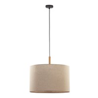 Šedé závěsné svítidlo DEVA NATURE I