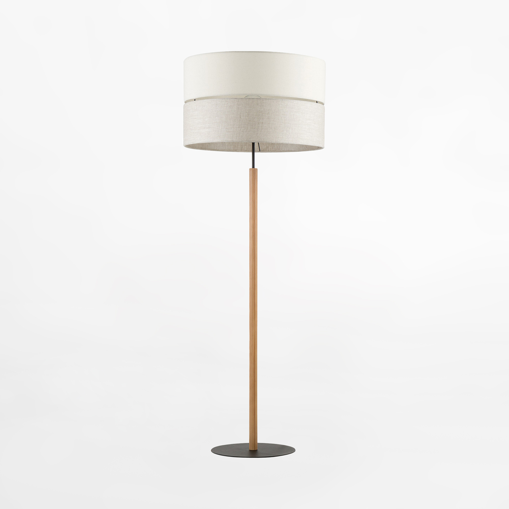 Šedá stojací lampa ECO