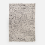 Béžovo-černý abstraktní koberec DEUS 160x230 cm