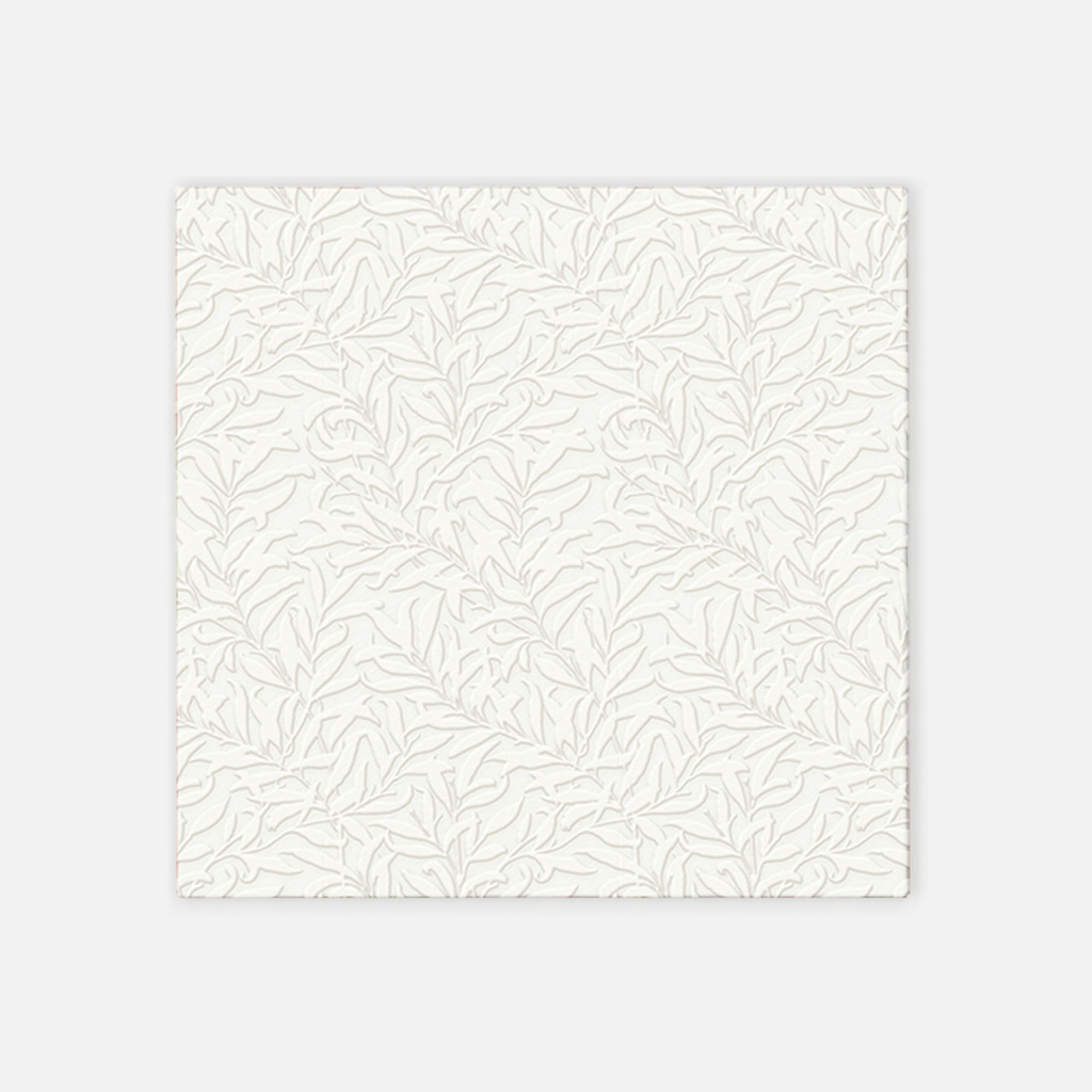 Bílé papírové ubrousky INSPIRATION FLORAL, 20 ks