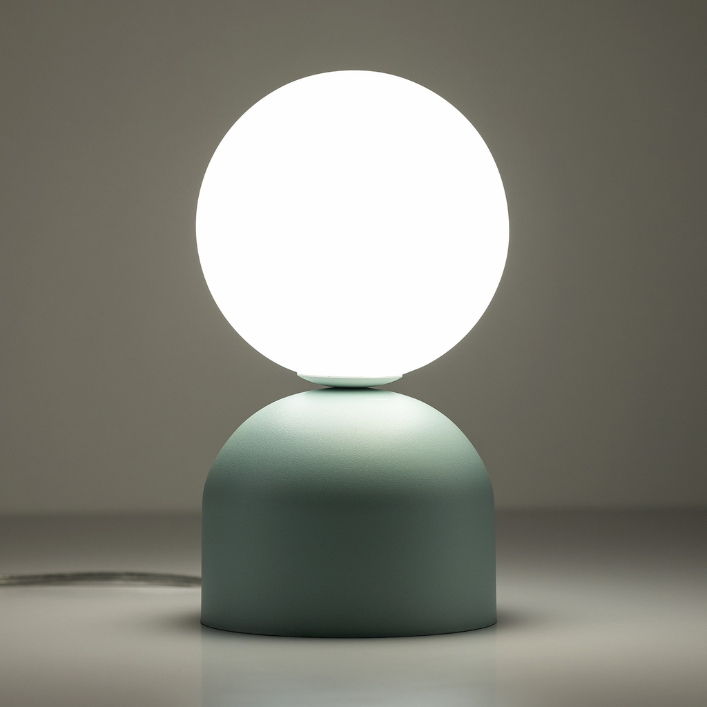 Stolní lampa podstavec v mátově zelené barvě MIKI