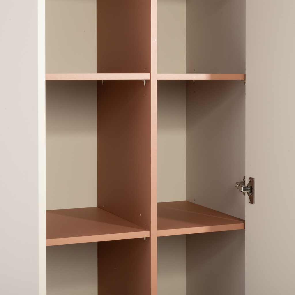 Knihovna s šuplíky pískový MILLES