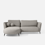 Rohová sedačka šedá RAVELLO levá