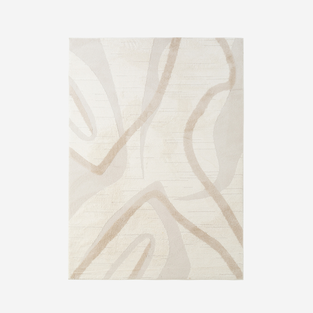 Koberec s abstraktním vzorem LA PASSION krémový 120x170 cm